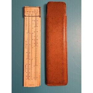 Vintage Keuffel & Esser K&E Log Log Duplex Slide Rule No. 4097B w/ Case